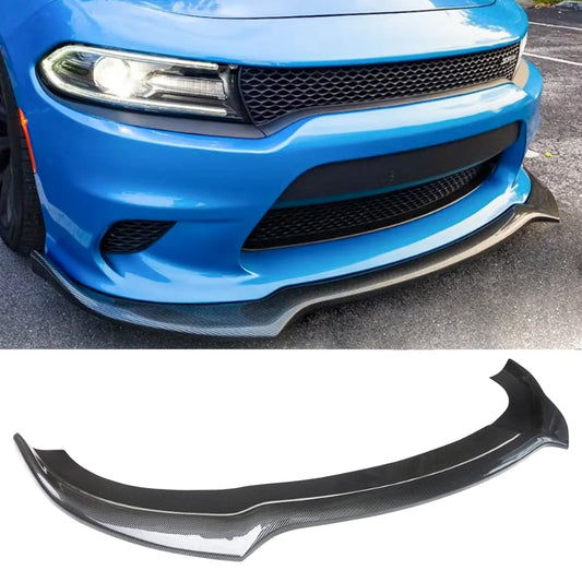 NINTE Front Lip Fits Dodge Charger SRT 2015-2023 Front Bumper Lip Splitter 1 Solid Piece Style