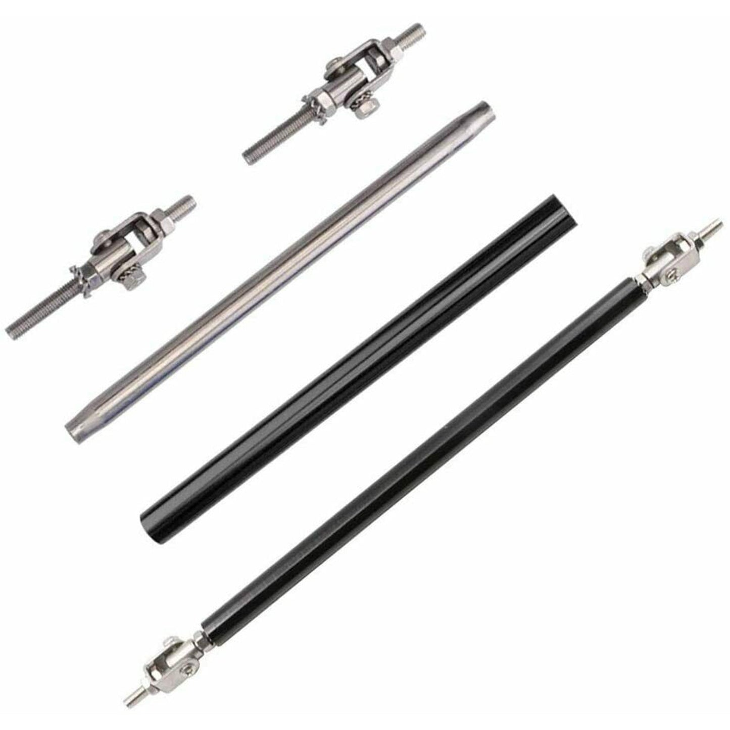 NINTE Universal Support Bar For BMW Chrysler Dodge Adjustable Front Splitter Bumper Lip Spoiler Strut Rod Tie