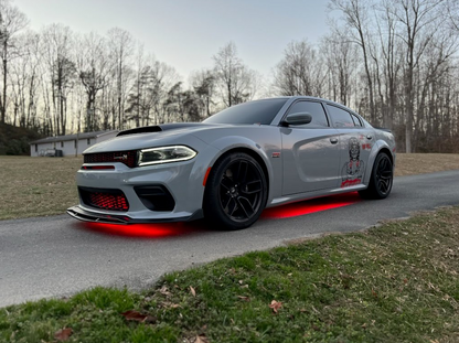 NINTE Side Skirts For 2020 2021 2022 2023 Dodge Charger Widebody Rocker Panel Extension Lip Body Kits