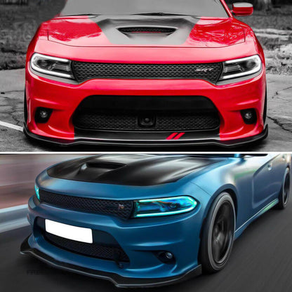 NINTE Front Lip Fits Dodge Charger SRT 2015-2023 Front Bumper Lip Splitter 1 Solid Piece Style