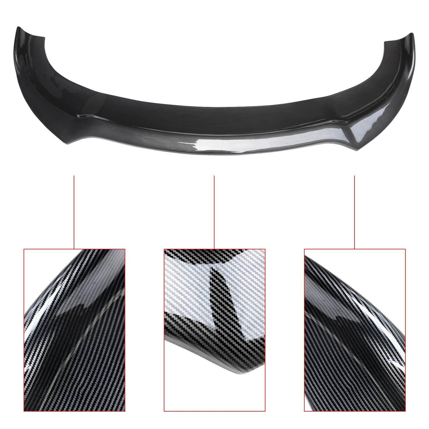 NINTE Front Lip Fits Dodge Charger SRT 2015-2023 Front Bumper Lip Splitter 1 Solid Piece Style