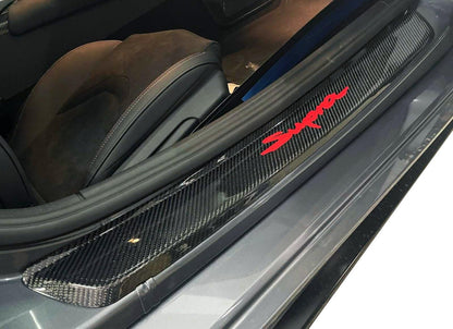 Carbon Fiber Door Sill Covers - Toyota A90 Supra