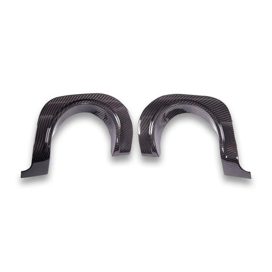 Carbon Fiber Exhaust Shields - Toyota A90 Supra