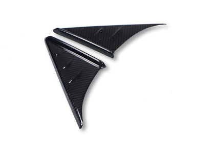 Carbon Fiber Side Mirror Triangle Trims - Toyota A90 Supra