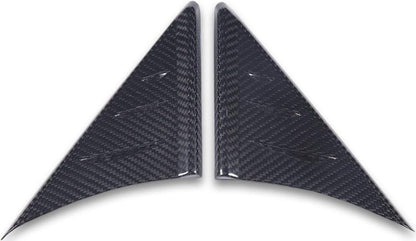 Carbon Fiber Side Mirror Triangle Trims - Toyota A90 Supra