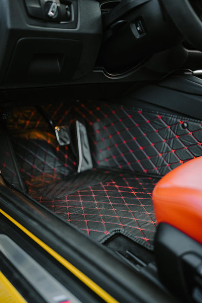 Diamond Stitched Car Floor Mat