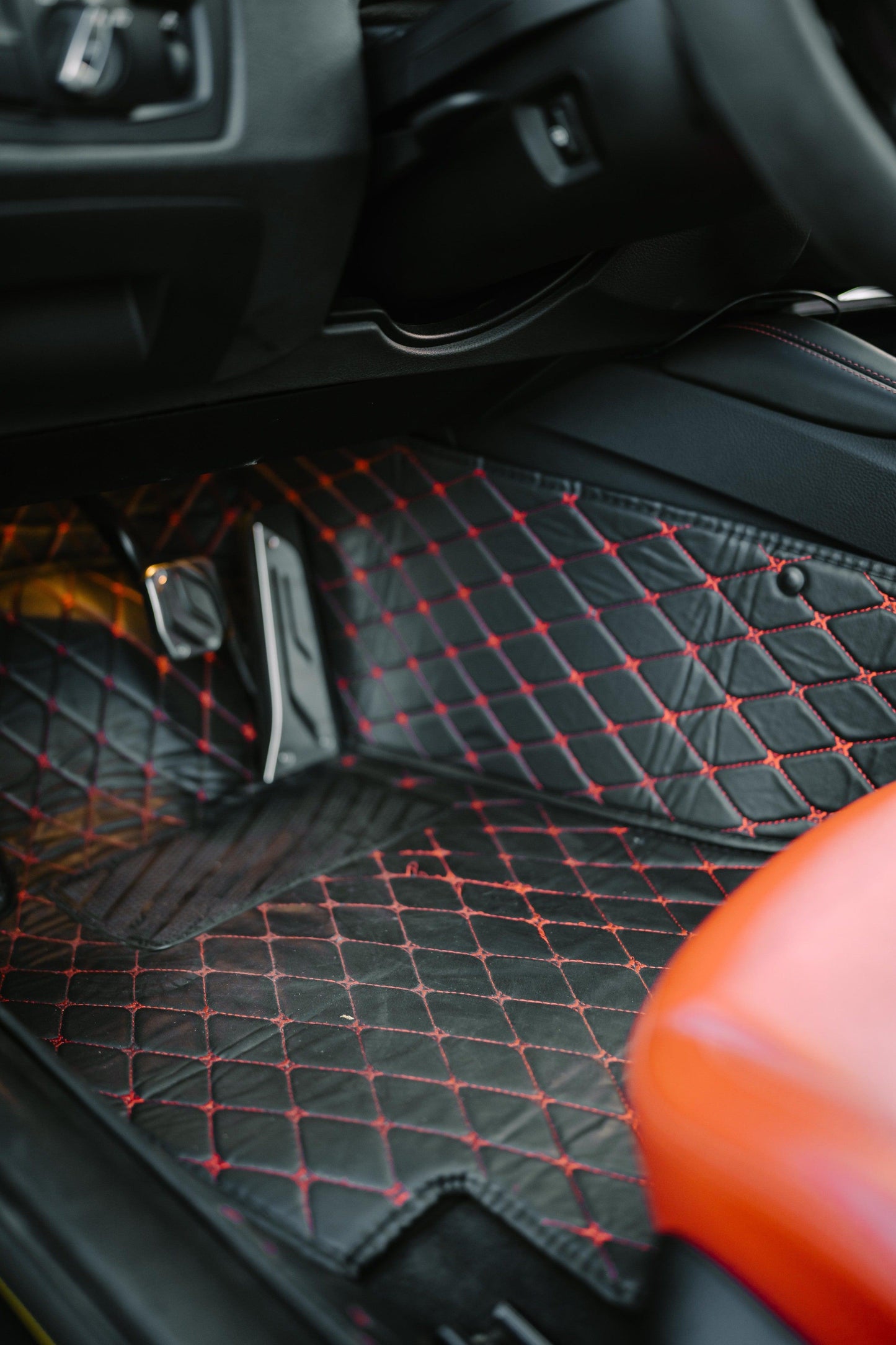 Diamond Stitched Car Floor Mat