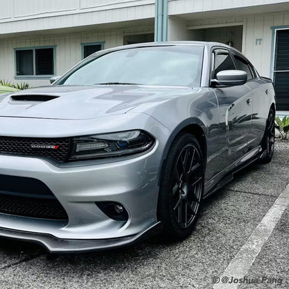 NINTE Side Skirts For 2015-2023 Dodge Charger SRT ABS Rocker Panel Extension Lips