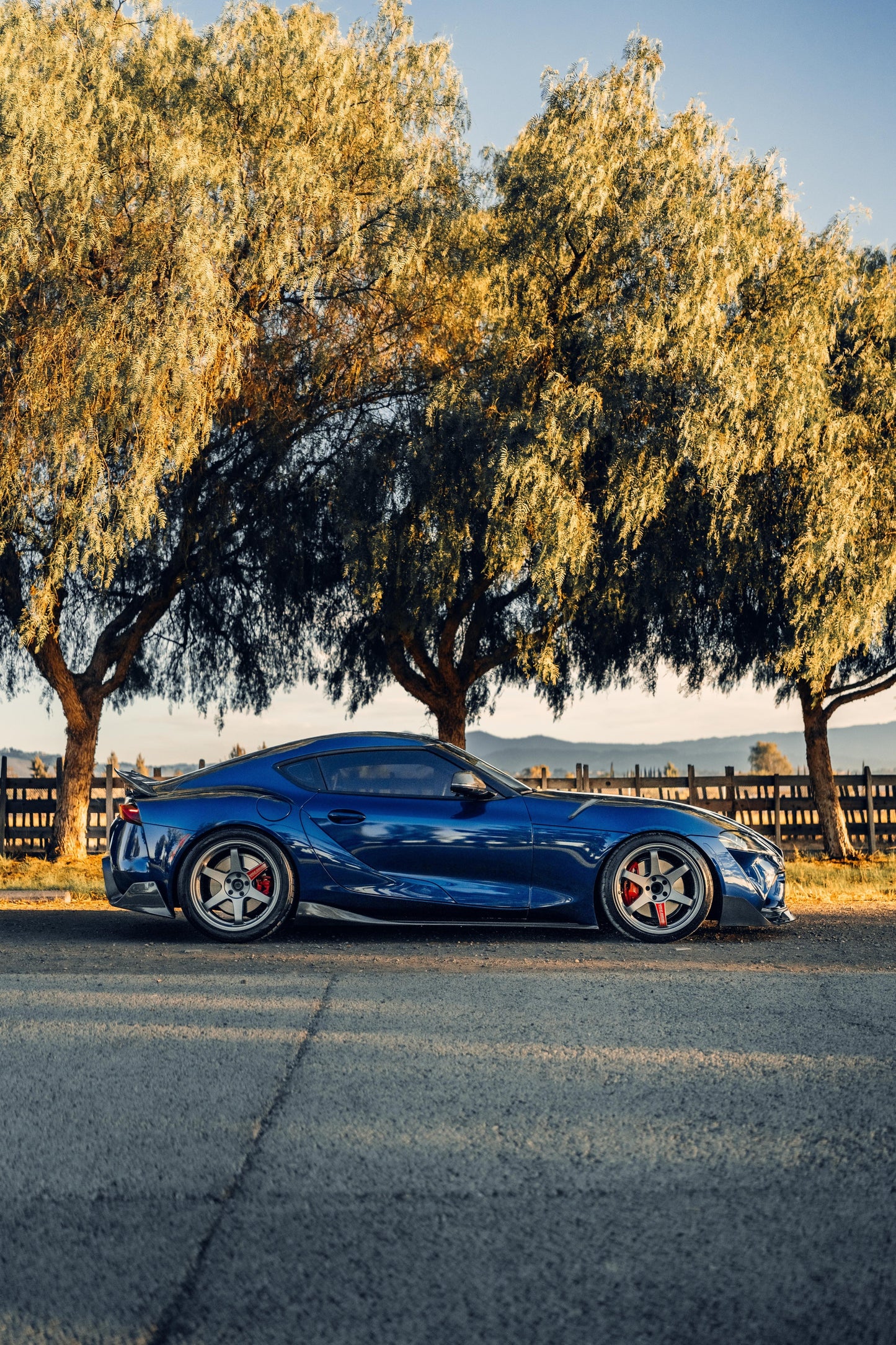 VRS Style Carbon Fiber Side Skirts - Toyota A90 Supra