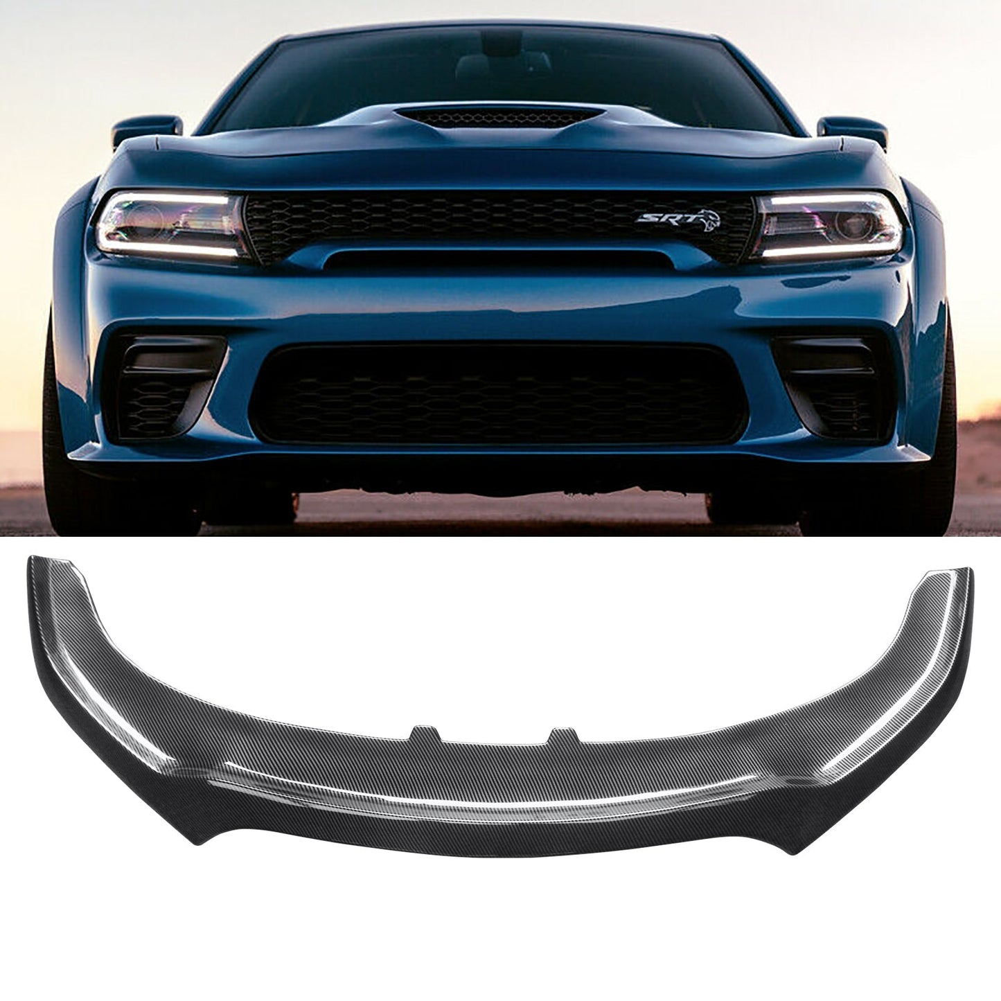 NINTE Front Lip Fits 2020-2023 Dodge Charger Widebody Front Bumper Lip Splitter Latest Version