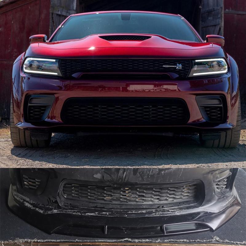 NINTE Front Lip Side Skirts Spoiler Diffuser Fits 2020 2021 2022 2023 Dodge Charger SRT Hellcat Widebody ABS