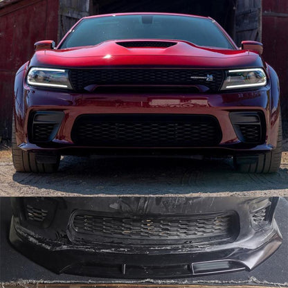 NINTE Front Lip Side Skirts Spoiler Diffuser Fits 2020 2021 2022 2023 Dodge Charger SRT Hellcat Widebody ABS